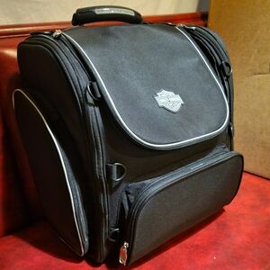 Harley-Davidson Black Backpack with Silver Accents